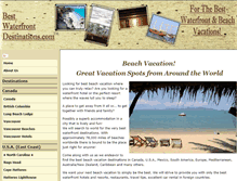 Tablet Screenshot of best-waterfront-destinations.com